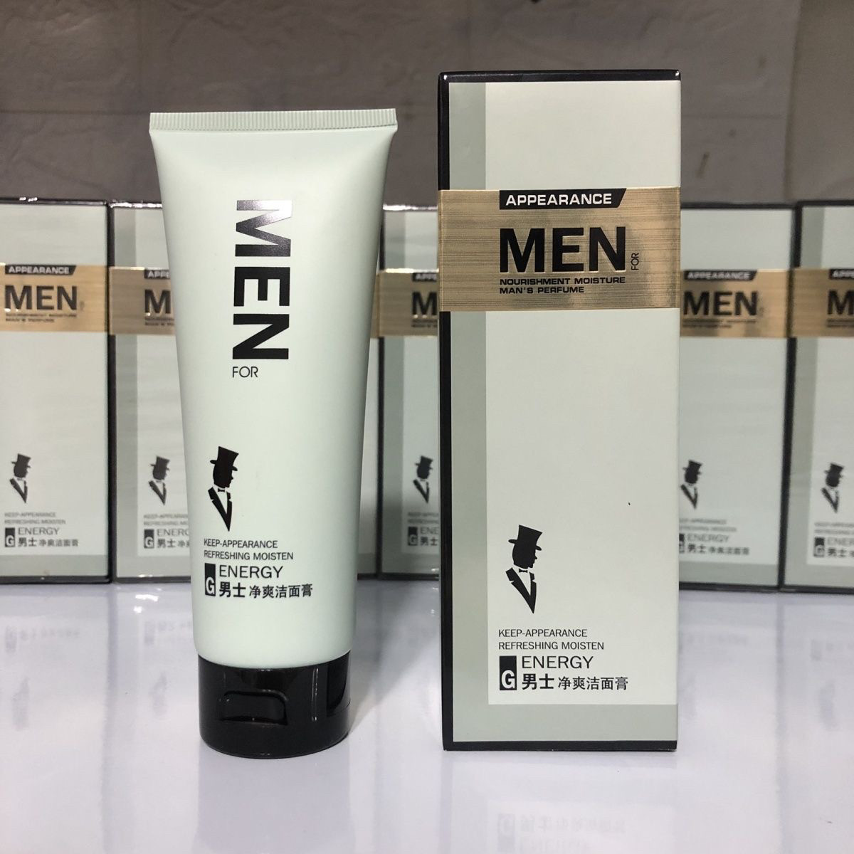 兰珀欧男士洗面奶净爽洁面膏100g保湿洁面乳补水滋润嫩肤控油清洁