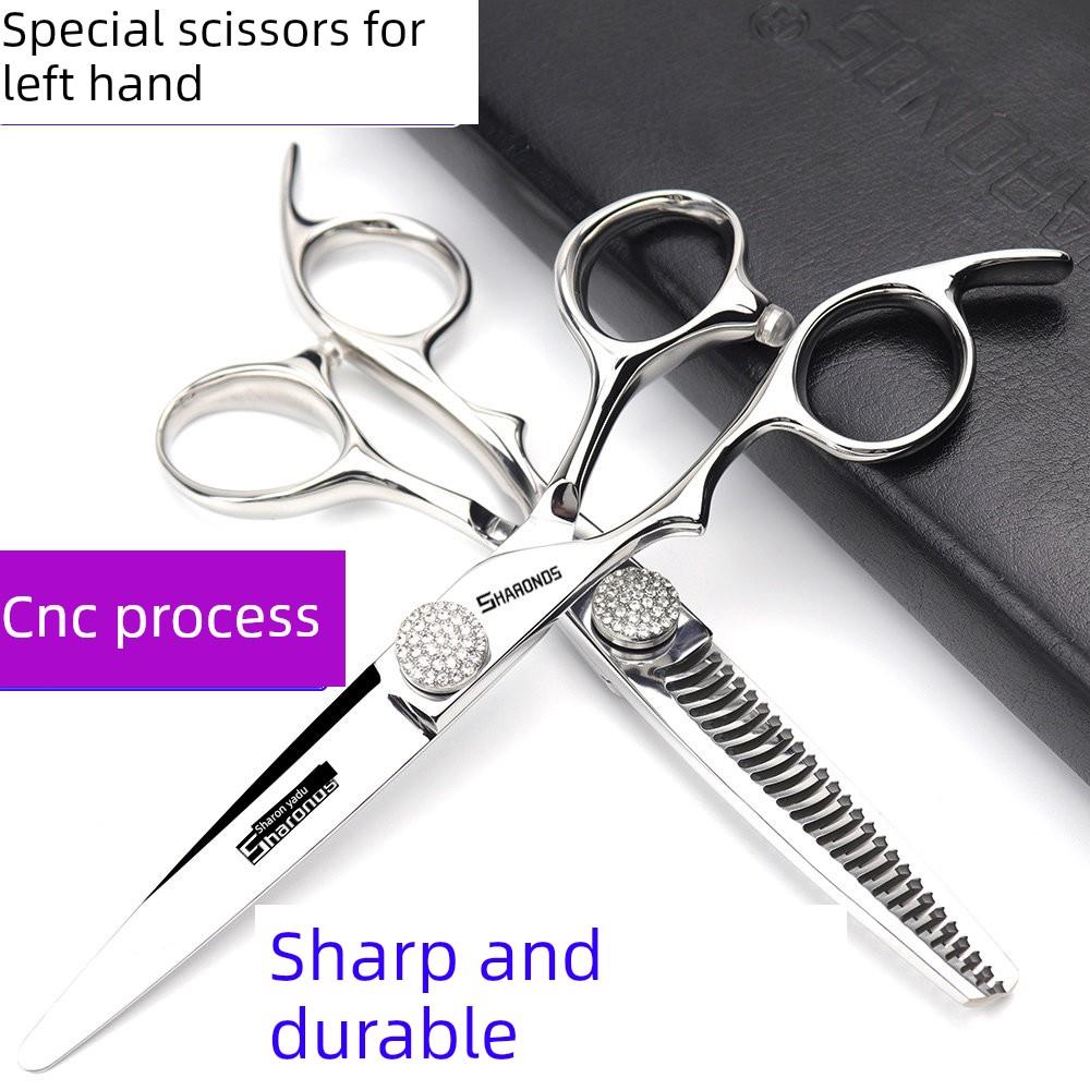 采购产品左撇子专用剪刀，日本进口钢制理发师，左撇子专用平剪，