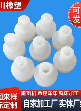 圆形塑料件加工PTFE棒PP垫圈MC尼龙柱POMPA66管T型套PE板非标定制