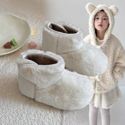 女童公主棉鞋软底时尚百搭短靴