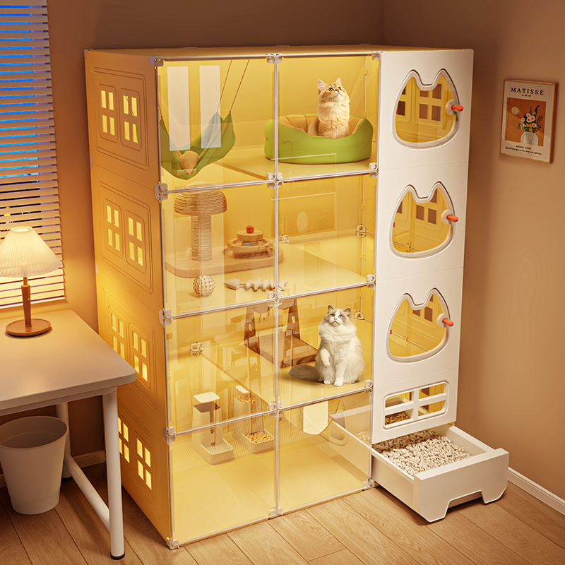 猫别墅猫柜猫笼子超大自由空间