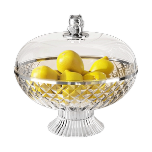 2025新款水果盘家用客厅茶几沥水果盘轻奢高档零食摆放果盆糖果盘