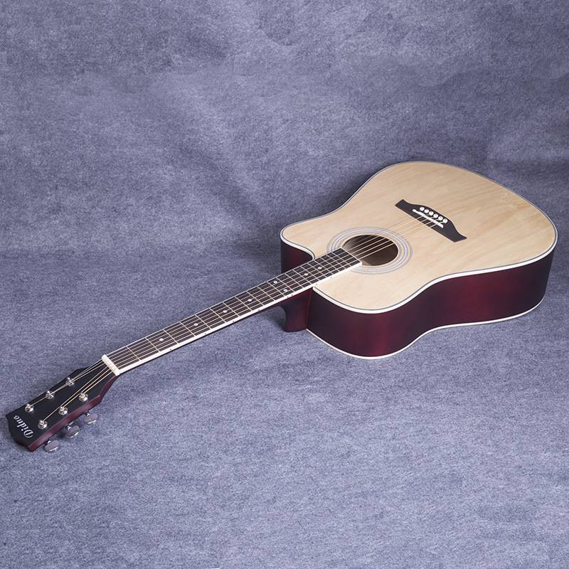 41寸民谣吉他guitar 初学者新手练习吉他 学生成人椴木吉它jita