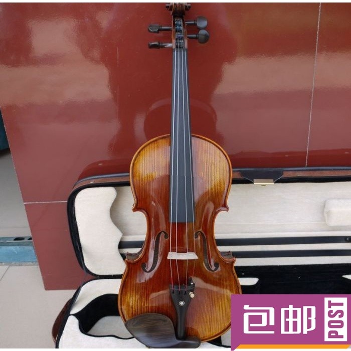 演奏级 专业考级细纹拼板 仿古复古 虎纹 全手工纯手工高档小提琴