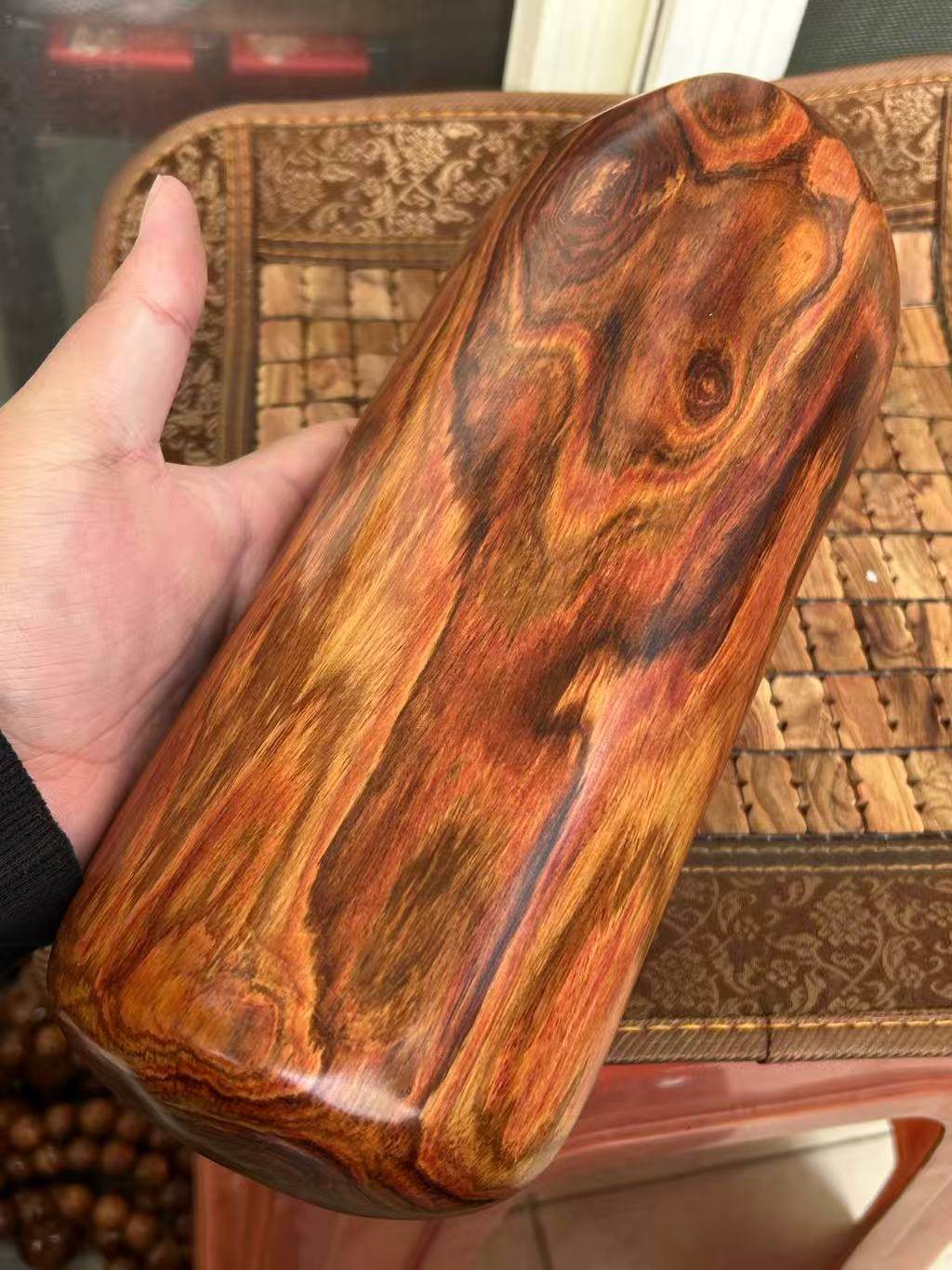 0114海南黄花梨紫油梨留疤实心枕头,饰品/流行首饰/时尚饰品新,黄花梨木,淘宝优惠券,粉丝福利购,淘宝优惠卷