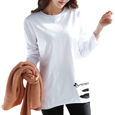 中长款宽松可遮屁外穿长袖上衣潮