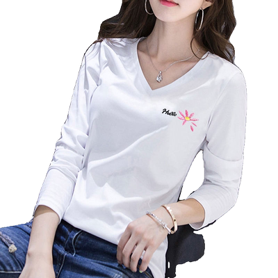 显瘦宽松百搭白色上衣打底衫