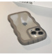 透明波浪曲线边iPhone14手机壳适用12promax苹果13防摔套xr全包8p