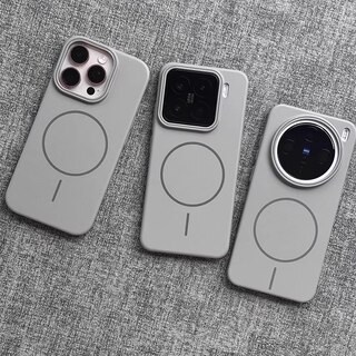钛灰色强磁吸适用vivoX200s手机壳OPPOFindx8s+磨砂x7Ultra高级水泥灰x100s薄reno13硬iQOO一加ace5小米15/14