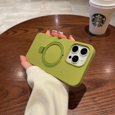 适用苹果14promax手机壳iPhone15promax液态硅胶磁吸支架新款13promax简约12pro软15情侣14/13全包防摔保护套