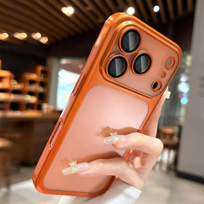 适用苹果17promax壳磨砂pc手机壳