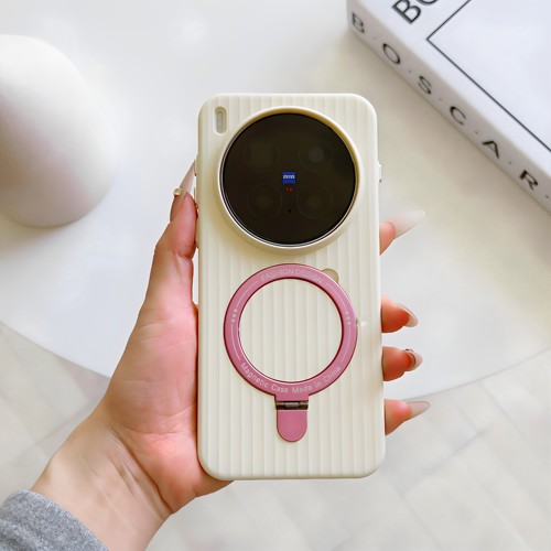 vivoX300系列瓦楞磁吸支架壳