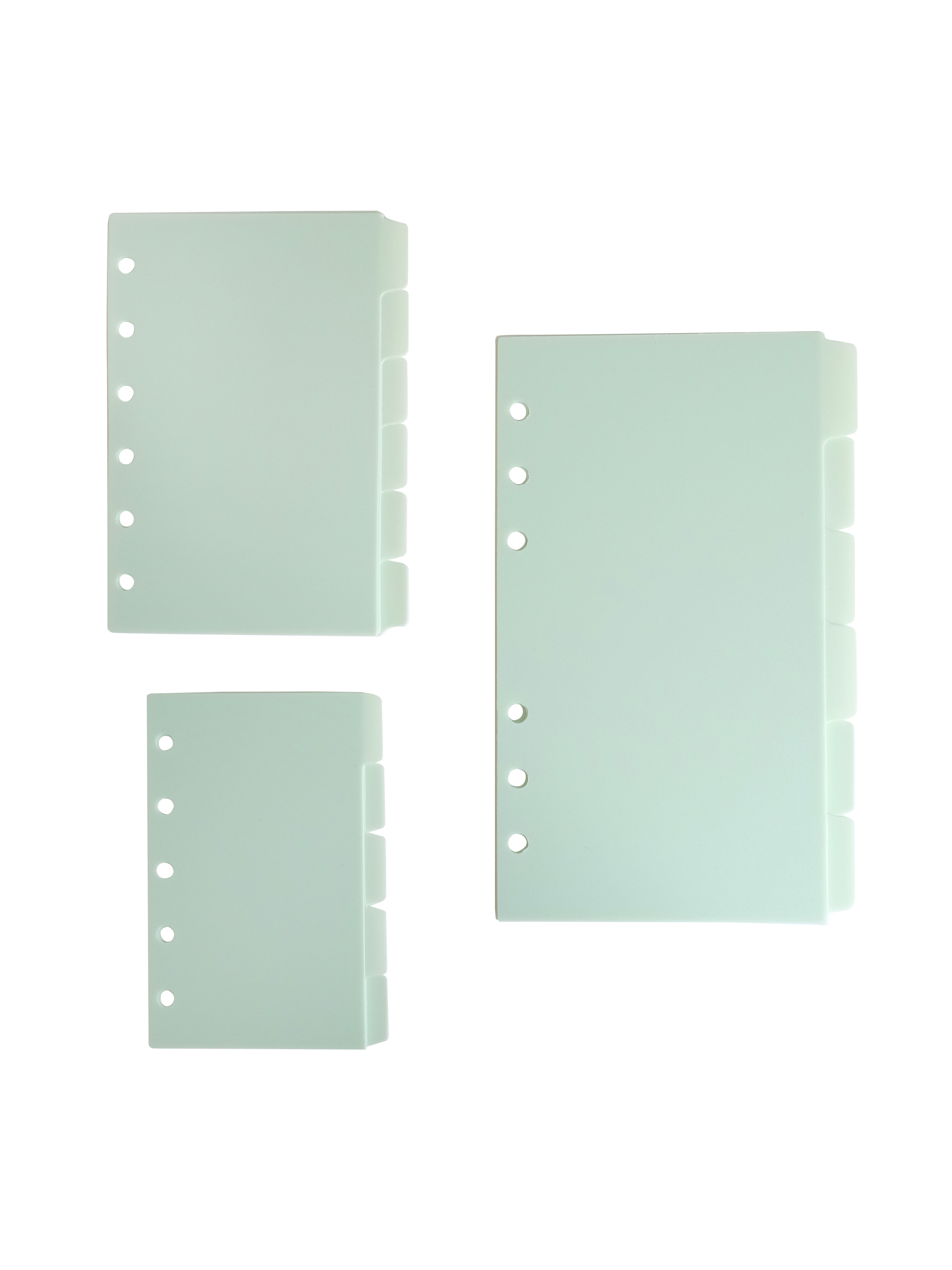 MP 튤립 A6A7 헤이즈 블루 PP 인덱스 분리기 페이지 핸드 장부 교체 코어 분류 페이지 핸드 장부 루스리프 액세서리