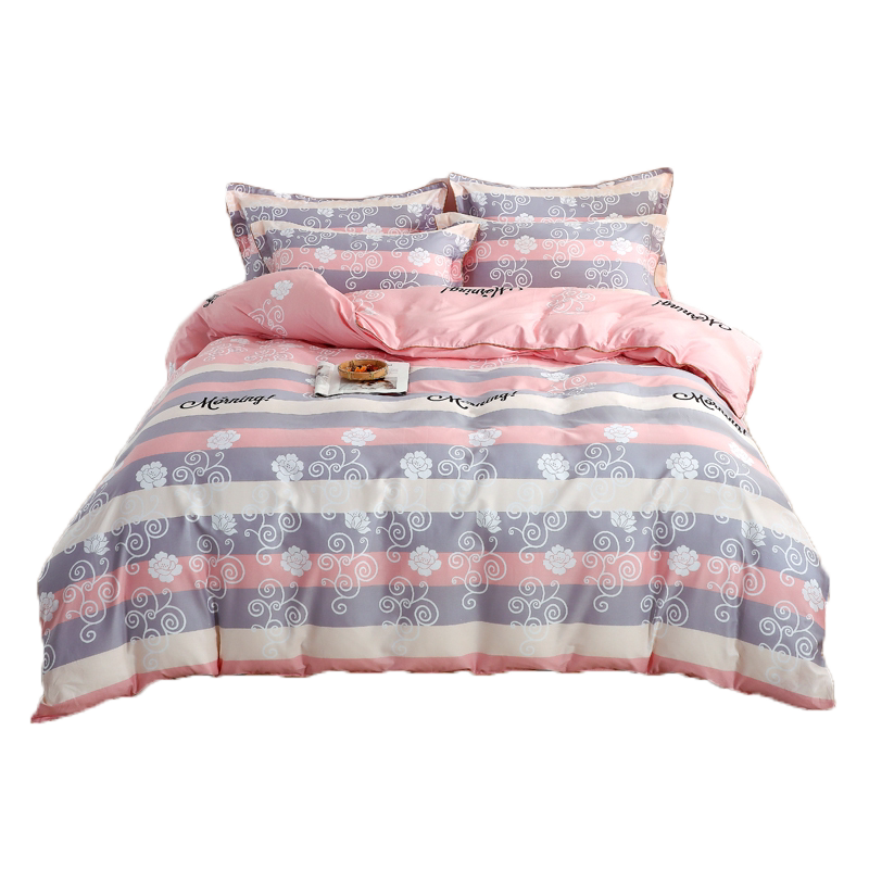 100%纯棉四件套1.35床单一米八床被套200x230全棉被罩1.5米床定做