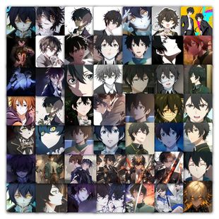 59张路鸣泽头像贴纸动漫二次元男主大头高颜值装饰行李箱防水贴画