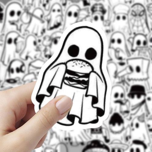 120张小鬼贴图贴纸创意贴画diy装饰笔记本手机行李箱水杯防水贴画