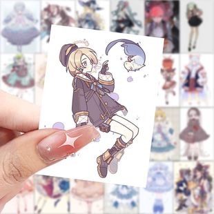 洛丽塔日系网红美女高颜值爆款 饰贴画 穿搭少女装 饰贴纸DIY手账装