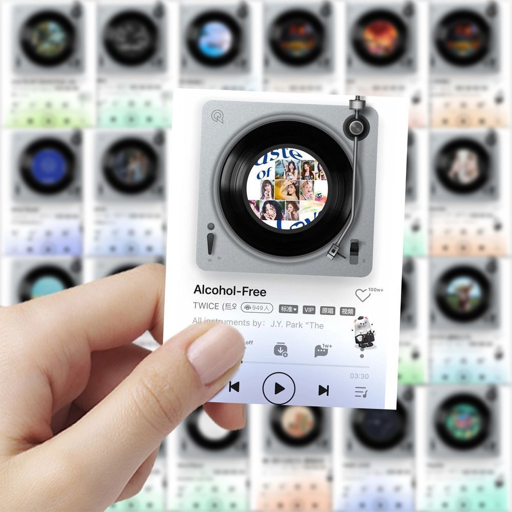 189张kpop专辑封面贴纸简约个性创意diy装饰桌面手机手账防水贴画