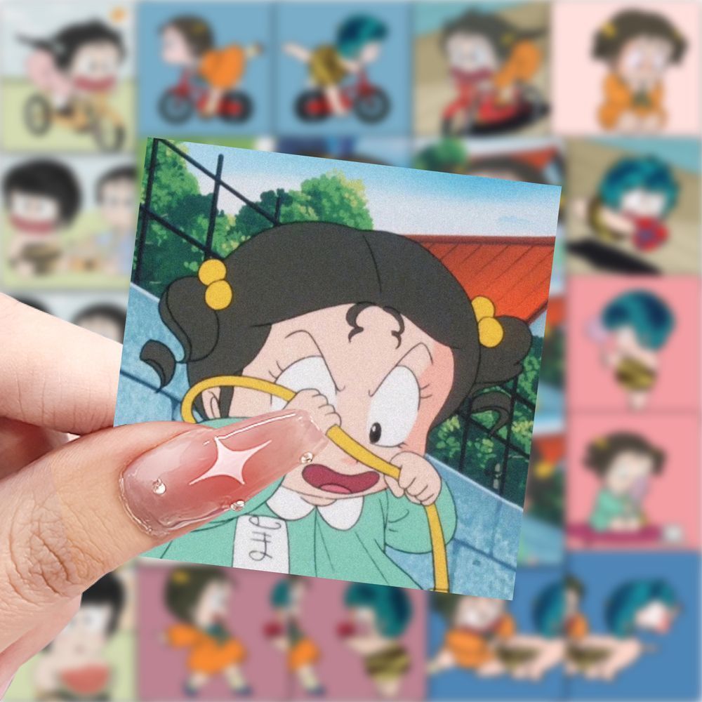 福星小子头像动画贴纸人物卡通创意可爱防水手账diy卡通手机装饰