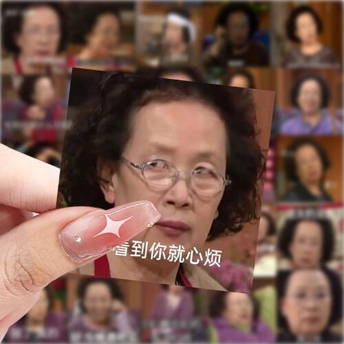 175张罗文姬表情包发疯贴纸趣味搞笑笔记本贴画手机手账装饰贴纸