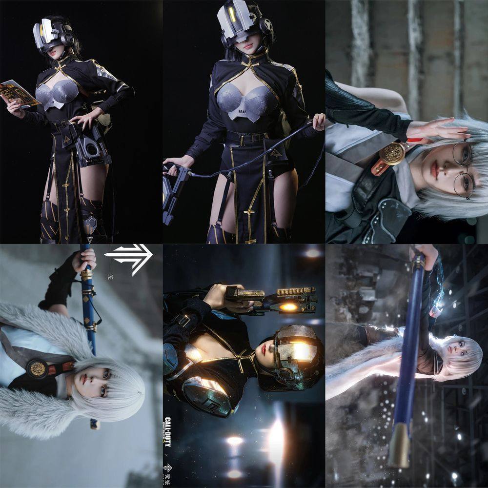 126张国漫灵笼真人cos贴纸高颜值人物白月魁手机装饰手账防水贴