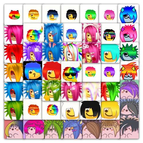 59张杀马特表情贴纸卡通个性潮流创意表情包装饰手账水杯防水贴画