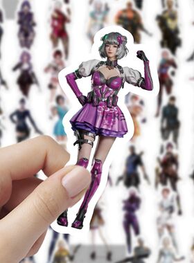 120贴CF女角色手绘穿越火箭游戏人物卡通创意周边防水装饰贴画