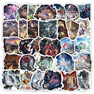 80张龙族卡塞尔之门贴纸立绘动漫游戏周边装 饰手账行李箱防水贴画