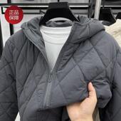 羽绒保暖 菱形格冬季 奥莱品牌折扣 拉夫·劳伦马球连帽外套男士