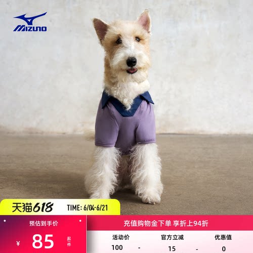 美津浓新款复古足球风V领宠物服