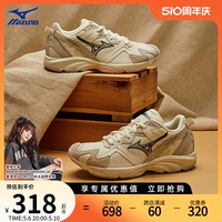 Mizuno美津浓复古潮搭翻毛皮拼接休闲慢跑轻羽鞋LG 90S