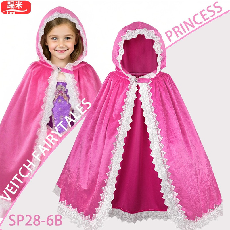 儿童小红帽角色扮演连帽斗篷
