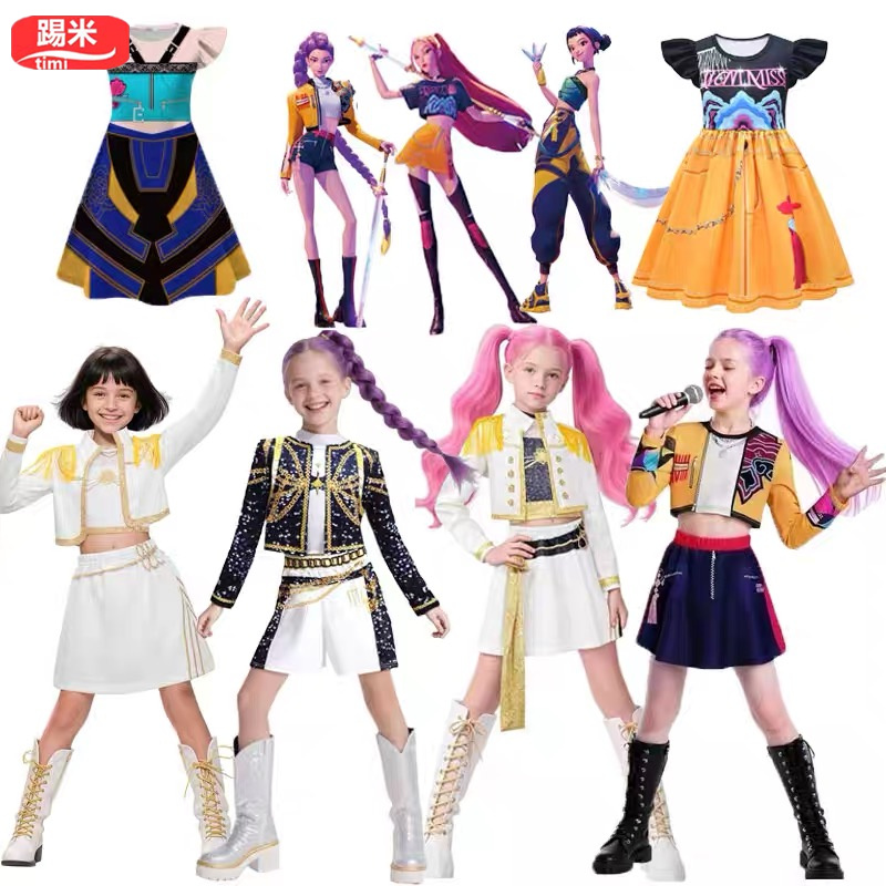 女童演出服万圣节cos服装