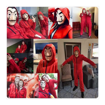 万圣节服装纸钞屋男女同款演出服