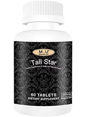 美国直邮 M.U Tall Star10岁+身高zeng长丸 增强骨骼强度60粒