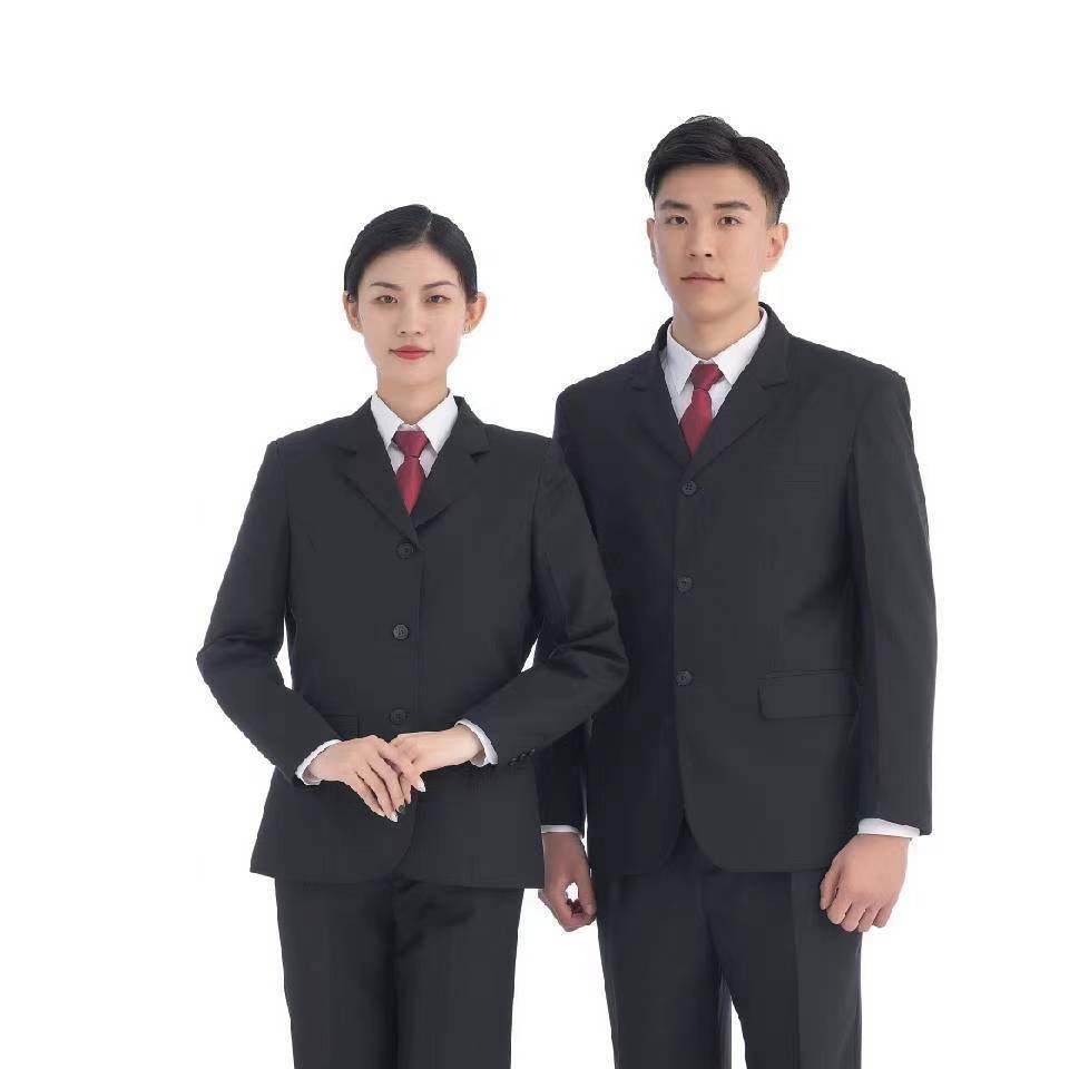 藏青色藏蓝西服春秋装冬装上衣