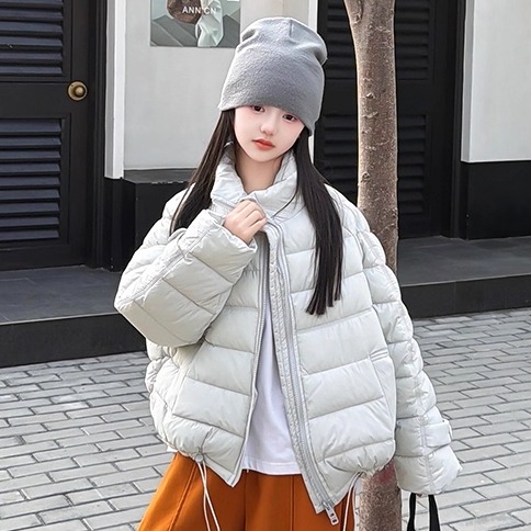 女童短款羽绒棉服冬季2026新款