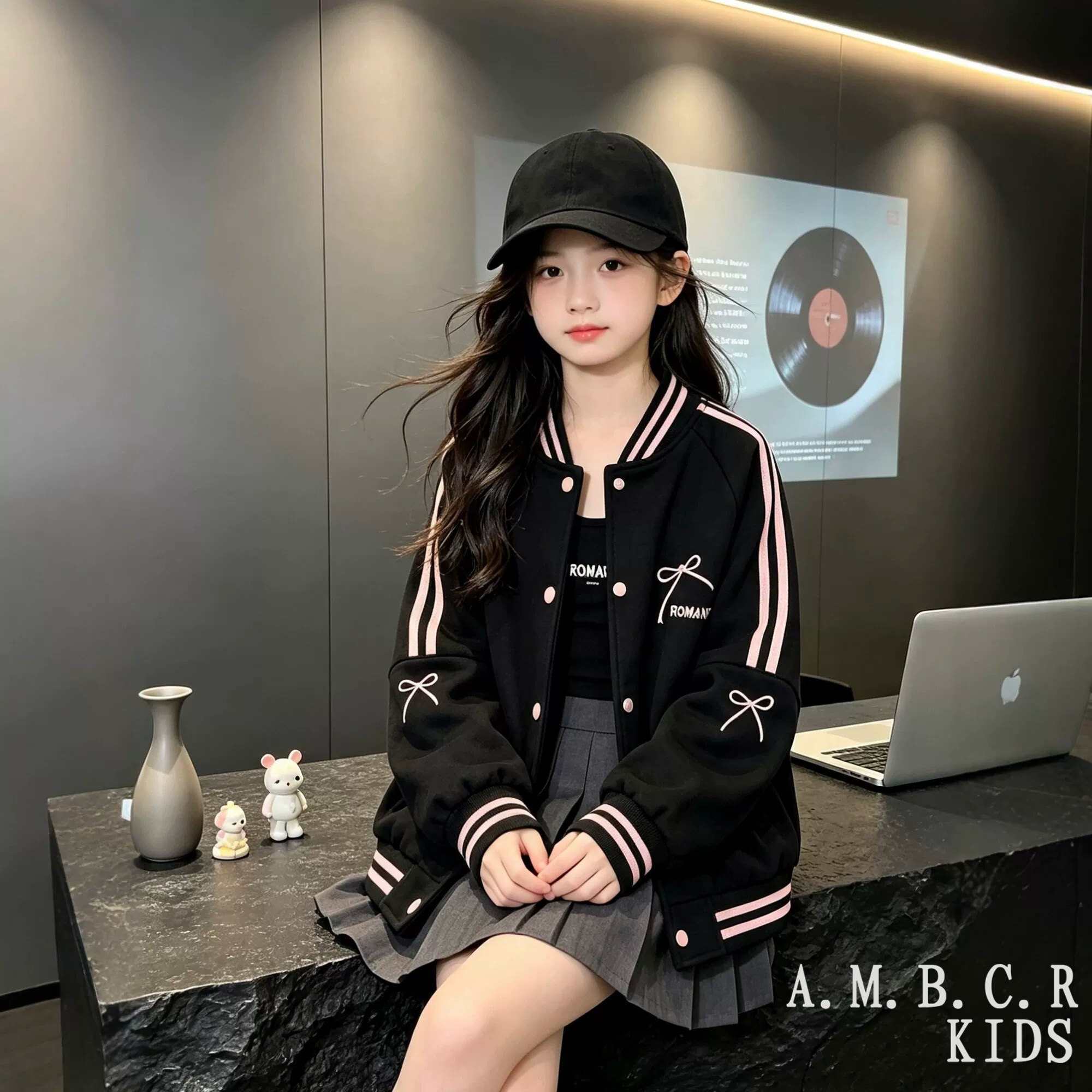美式棒球服女童秋装2026新款外套