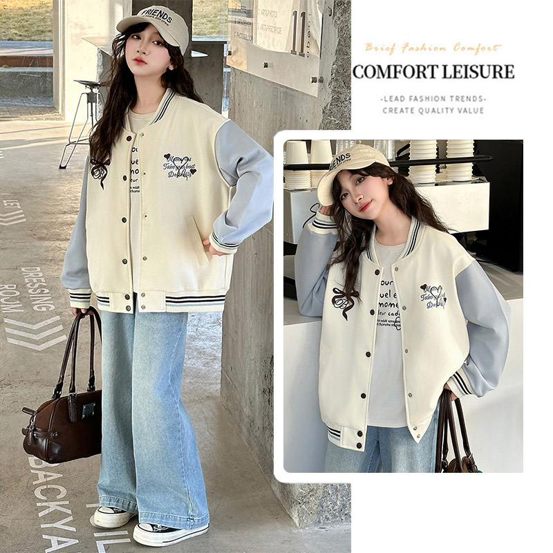 春秋款外套2025新款女童棒球服