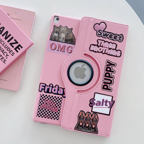 贴纸风小熊可爱女创意旋转防摔