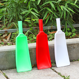 投食用它！饲料瓢可插木棍圆筒水桨型瓢长饲料铲子料桨划船桨瓢铲