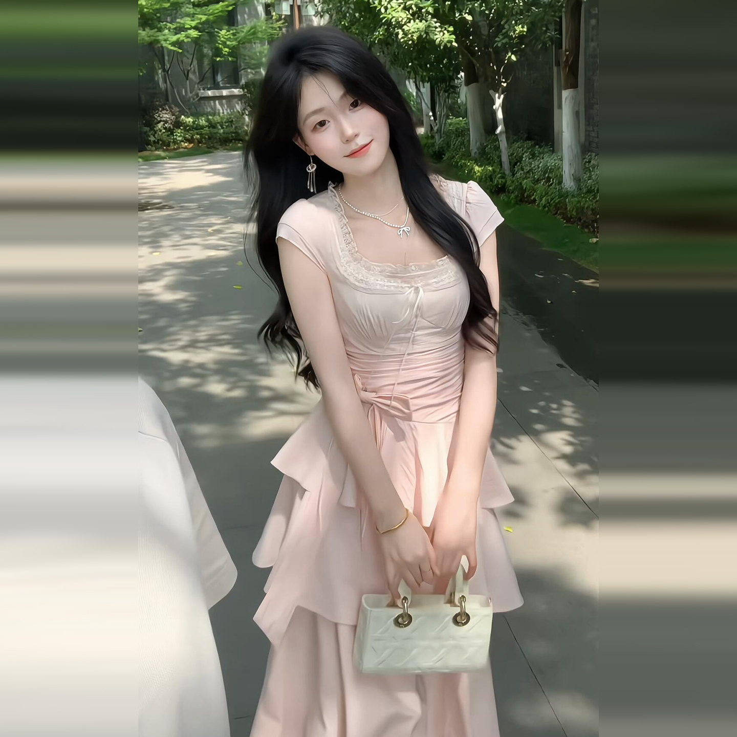 2025新款法式初恋甜美粉