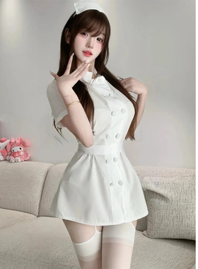 性感纯欲风护士医生cosplay角色扮演制服白衣天使连衣裙私房内衣