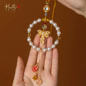 高档车内吊饰后视镜平安车载装 汽车挂件女款 饰珍珠女 福利特惠