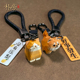 手工木雕可爱小猫咪钥匙扣创意情侣礼物柴犬小狗汽车包包精致挂件