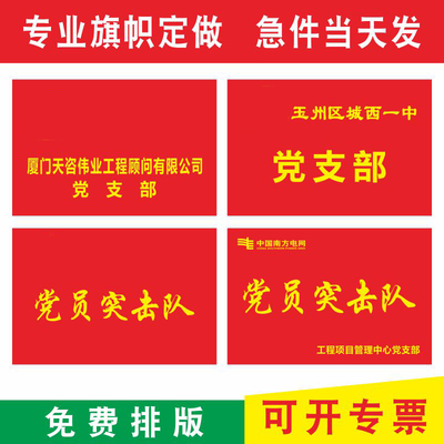 党员突击队旗青年先锋号帜支