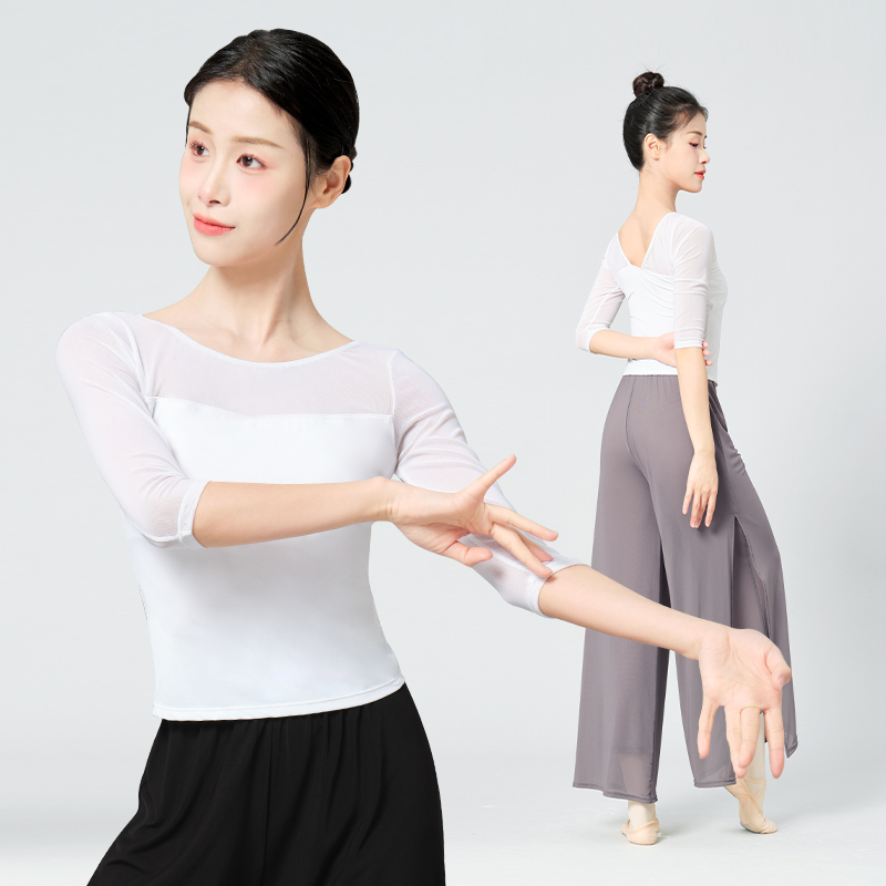 天天舞苑古典舞纱衣夏季白色