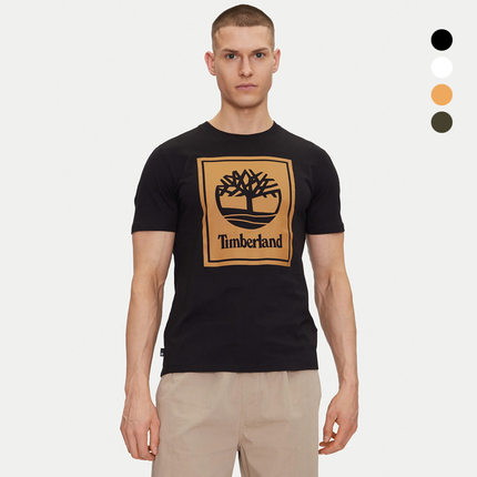 TIMBERLAND/添柏岚短袖T恤男25夏大标LOGO户外运动休闲印花上衣潮