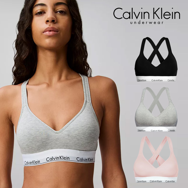 CalvinKlein运动无钢圈聚拢文胸