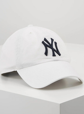 MLB棒球帽女47Brand软顶刺绣大标NY弯檐la休闲防晒遮阳鸭舌帽子男